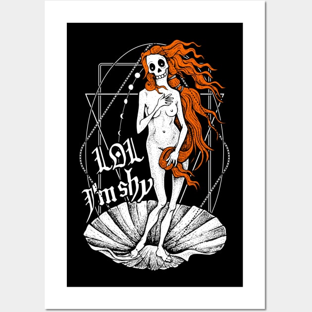 The Birth of Venus / LOL I'm shy Wall Art by Von Kowen